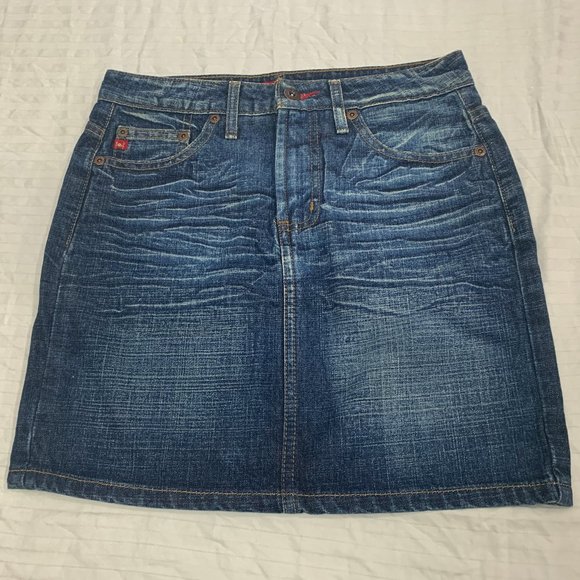 🌼  LEI WOMENS JEANS COTTON SKIRT SIZE 0 🌼 - Picture 1 of 6